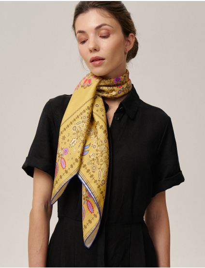 Картинка Шовкова хустина «Слобожанщина. Золоті жнива» 